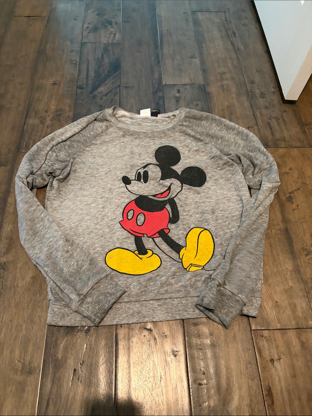 Disney Gray Mickey Mouse Pullover